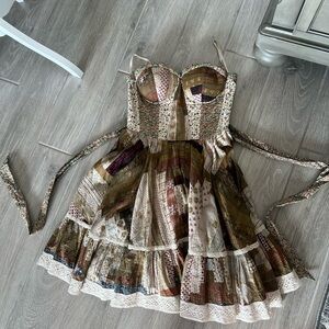 Ralph Lauren denim supply vintage Multicolor Patchwork Dress